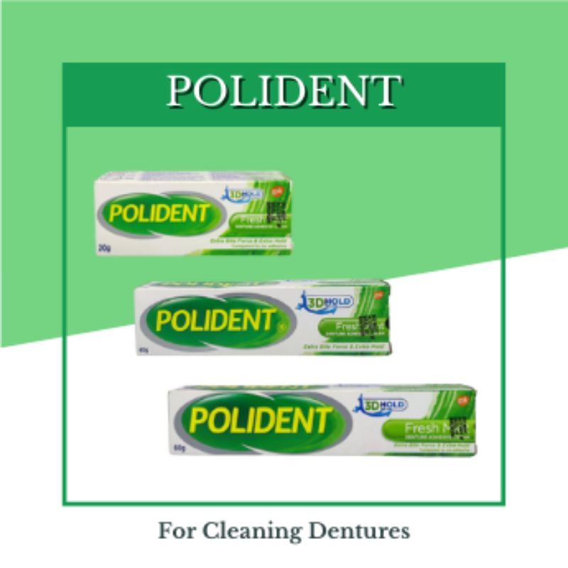 Polident Denture Adhesive Cream 20g, 40g, 60g Shopee Philippines