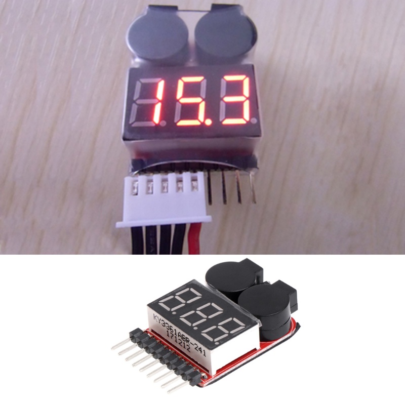 WER 18S Lipo/Liion/Fe RC Boat Battery 2 In 1 Tester LED