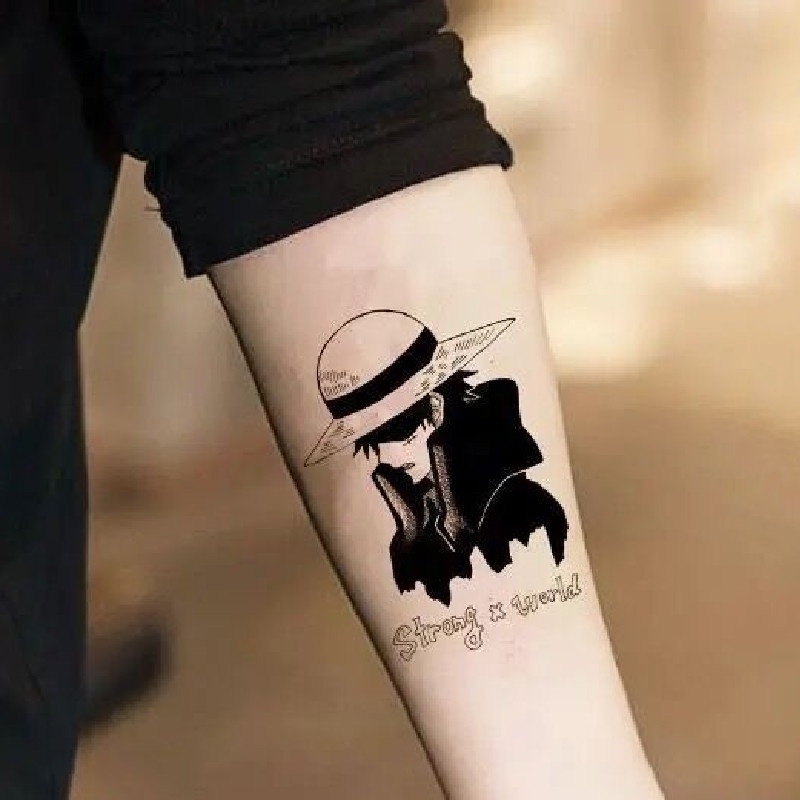 10Pcs Anime One Piece Pirate Straw Hat Luffy Temporary Tattoo Sticker Waterproof & Cute Fake Tattoos | Shopee Philippines