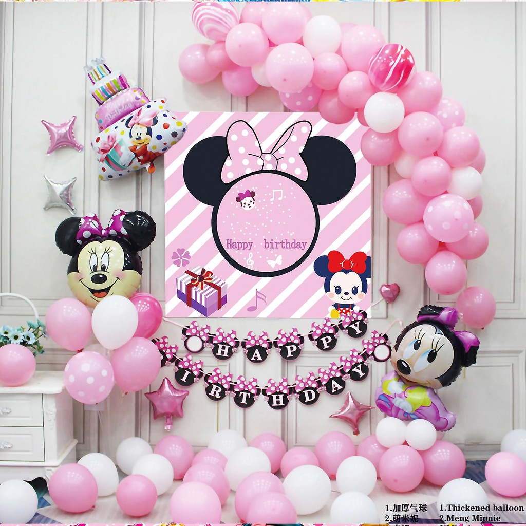 Mickey Mouse Balloon Decoration For Birthday Shelly Lighting