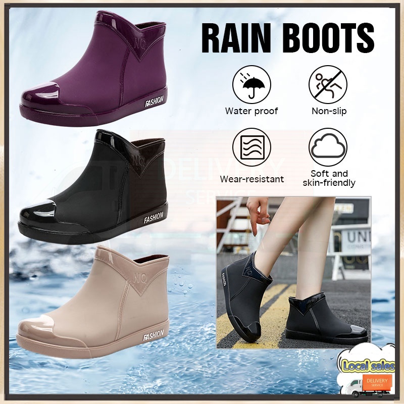 Rain Boots for Women Waterproof Rubber Rain Shoes Nonslip Water Shoes
