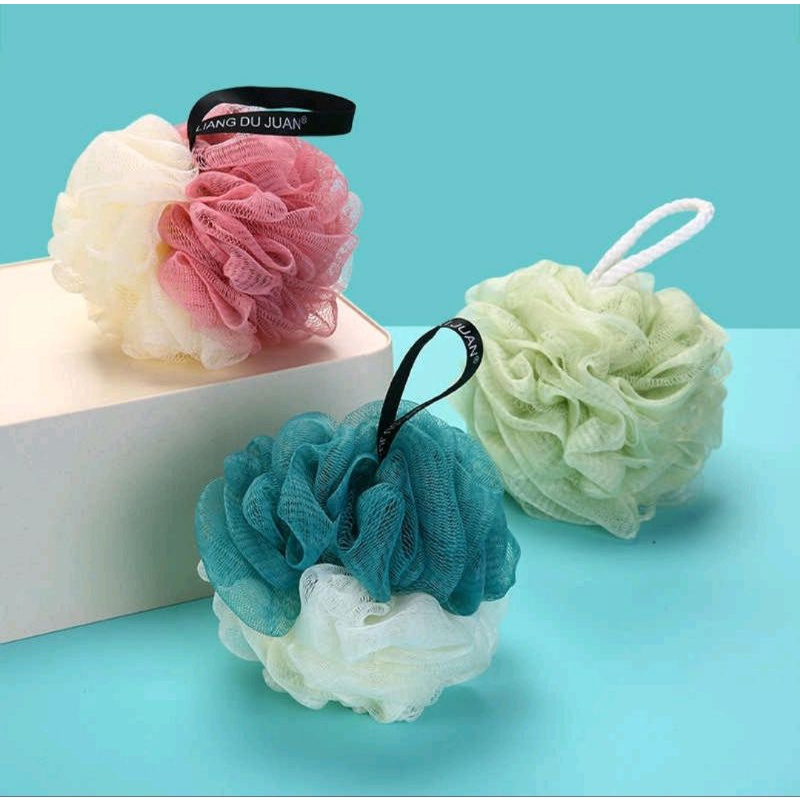 Double Color Bath Shower Sponge Loofahs Mesh Pouf Shower Ball Mesh Shower Shopee Philippines