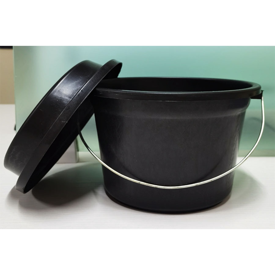 WHOLESALE!!! 50pcs 1 gallon black & Colored plastic bucket with steel