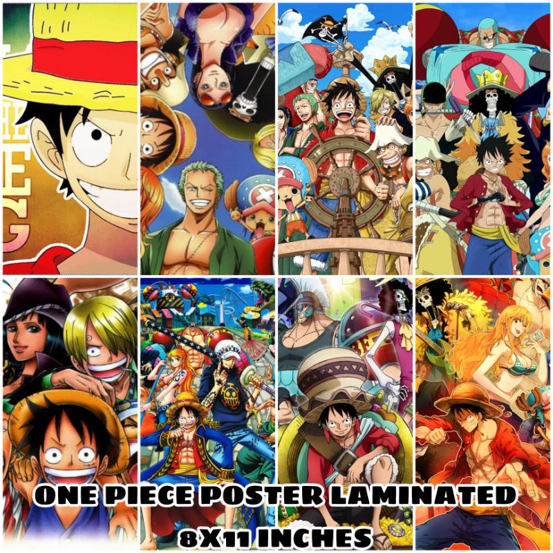 ONE PIECE ANIME POSTERS LAMINATED 8X11 INCHES Shopee Philippines