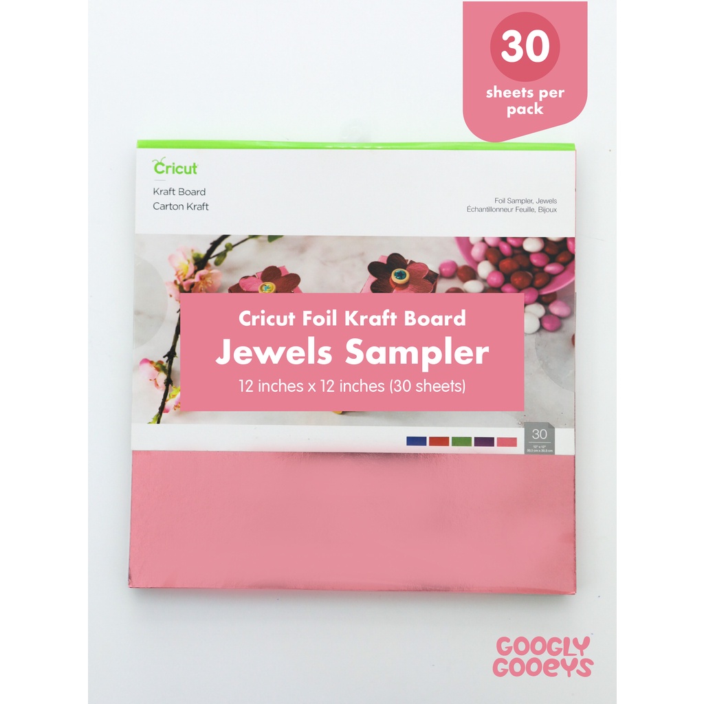 Cricut Kraft Board Foil Jewels Sampler 12x12 Shopee Philippines