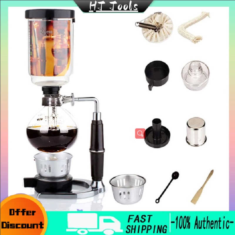 Siphon Coffee Maker Heatresistant Glass Coffee Filter Kit Japanese