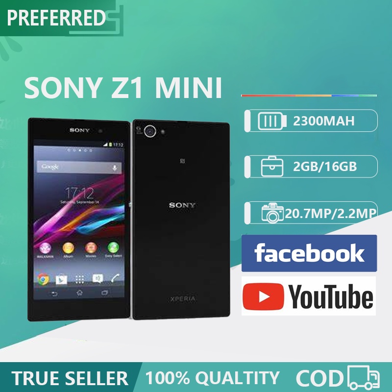 Original Sony Xperia Z1 Compact 4.3 inch/2GB+16GB Global