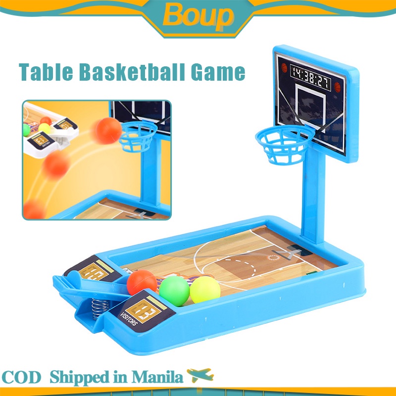 Indoor Desktop Basketball Shooting Machine Game Toy Kids Finger Mini