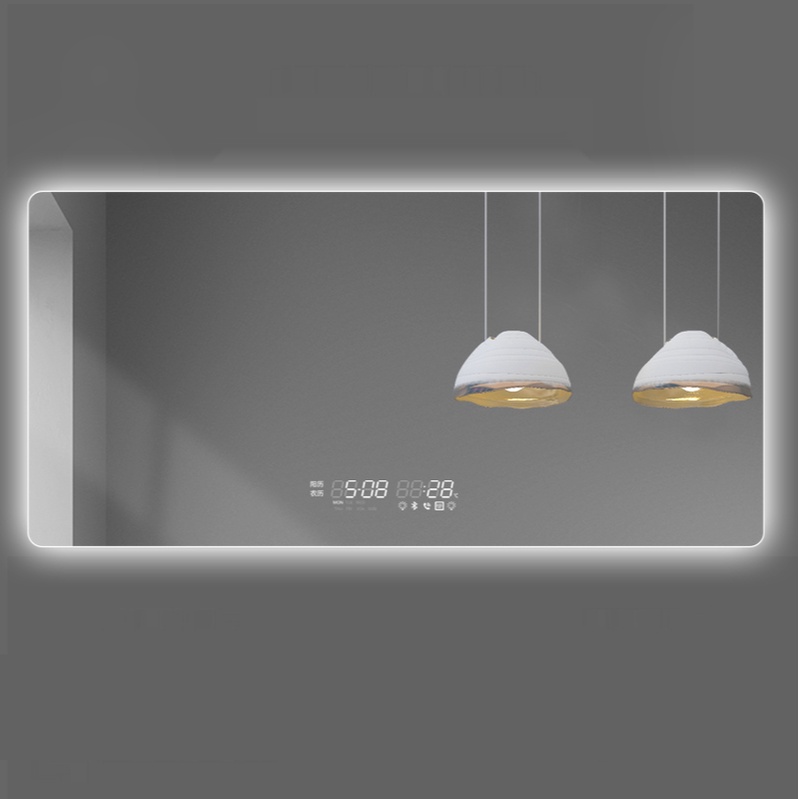 50 70CM Frameless Bathroom Mirror Backlight Smart Mirror Wall Mounted LED Smart Anti fog Mirror