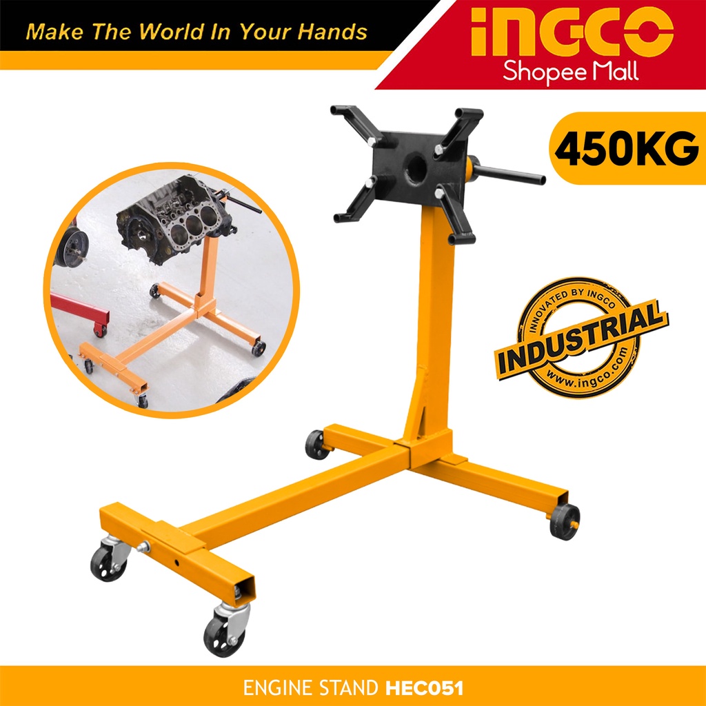 Ingco HEC051 Engine Stand 450kg 1000LBS Steel 360 Degree Rotating