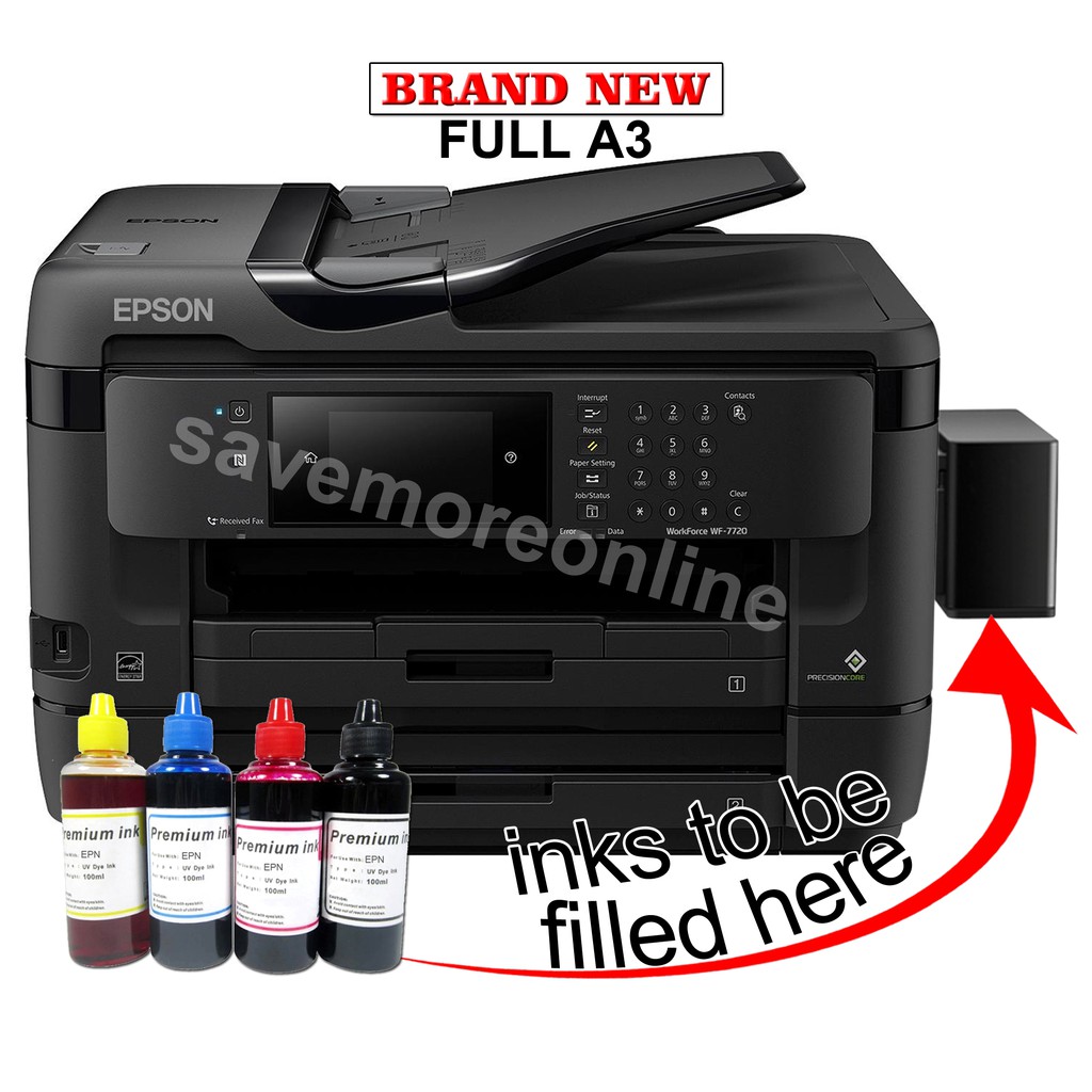 Epson Workforce Wf-7720Dtwf Printer W/ Ciss & Inks | Shopee Philippines