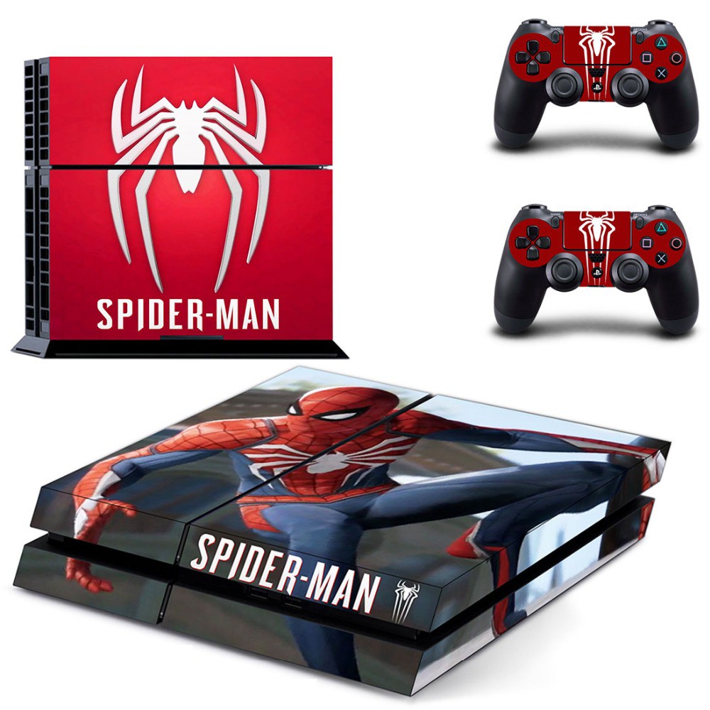 Spiderman PS4 Skin Sticker Decal Vinyl for Sony Playstation 4 Console