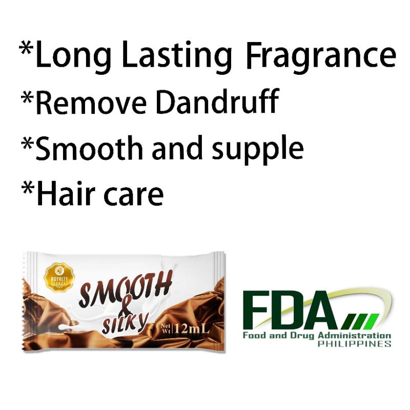 Royalty shampoo sachet 3 in 1 (smooth&silky) 1doz (long lasting super