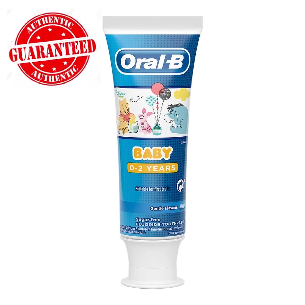 OralB Baby 02 Years Winnie the Pooh Toothpaste 75ml For First Teeth
