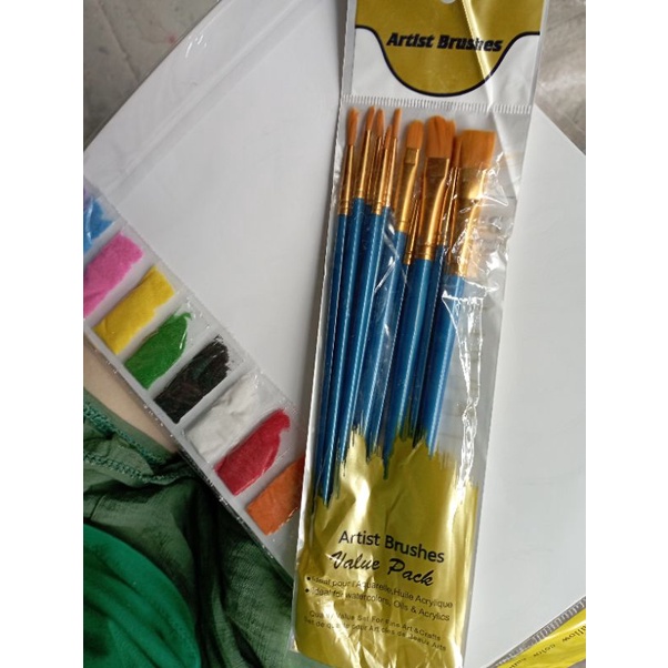 1 Set Of Brushes (10 Paint Brushes) Shopee Philippines