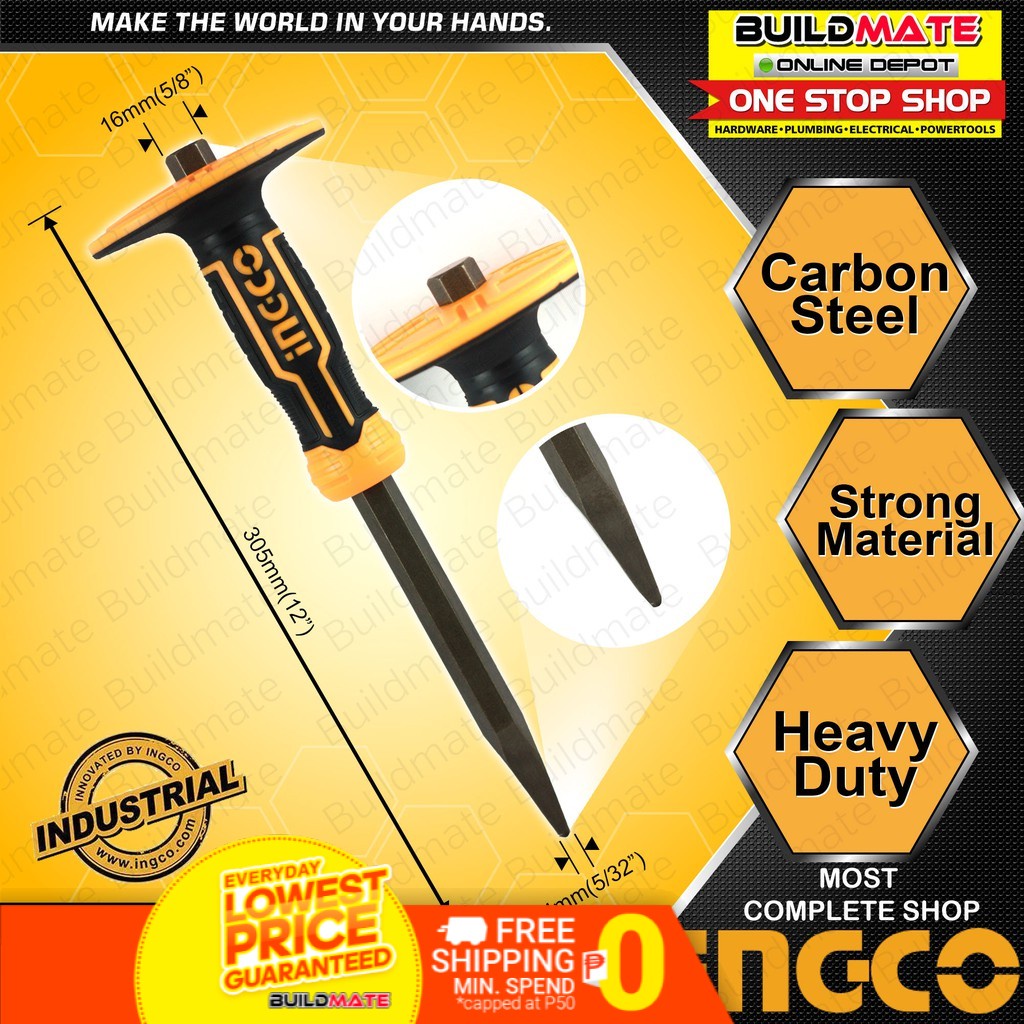 INGCO Concrete Chisel 305mm HCC850416 •BUILDMATE• IHT Shopee Philippines