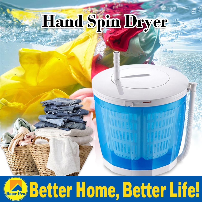MIni Manual Spin Dryer Hand Operated Vegetables/Fruit/Summer Clothes
