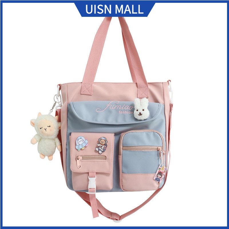 UISN 1190 Korean Shoulder Bag Tote Bag Nylon Shoulder School Bag