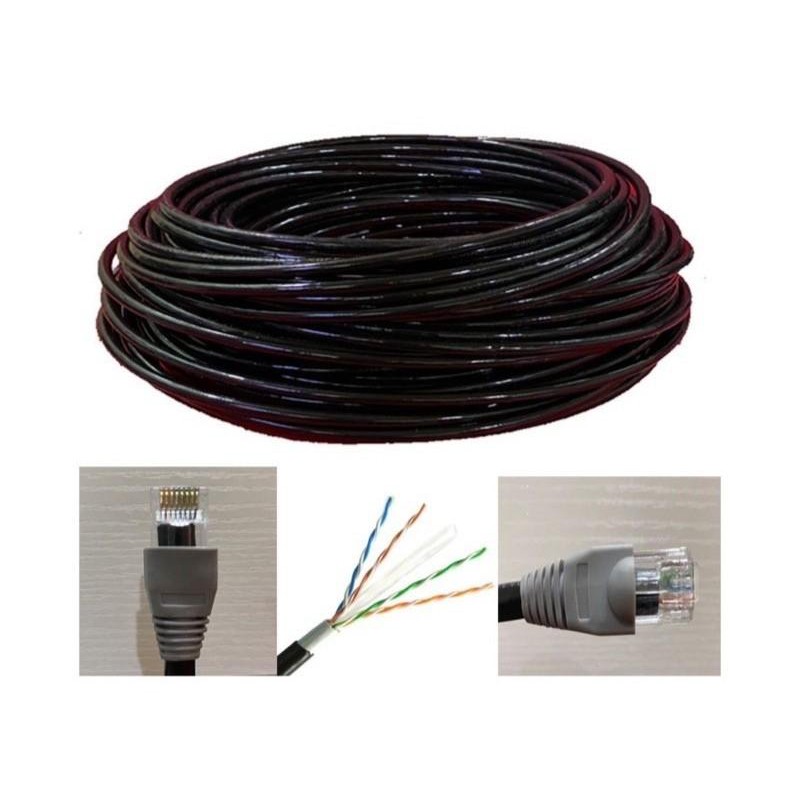 Outdoor Lan Cable Cat6 UTP Cable Cat6 40m/50/60/70/ with RJ45 High