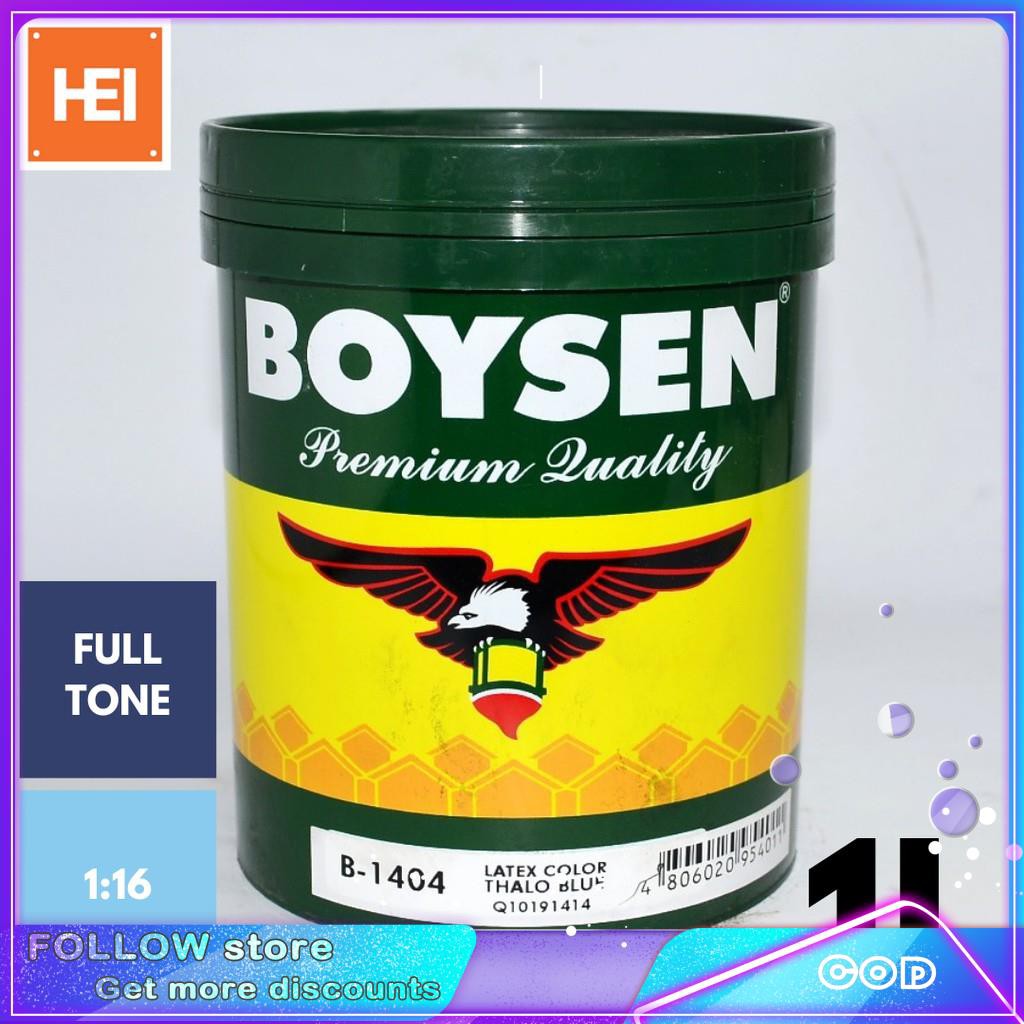 BOYSEN Latex Color 1Liter (Lamp Black, Thalo Green, Thalo Blue, Burnt