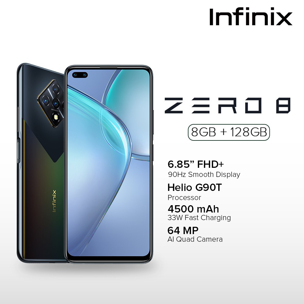 Infinix Zero 8 8GB + 128GB memory (1 year local warranty) Shopee