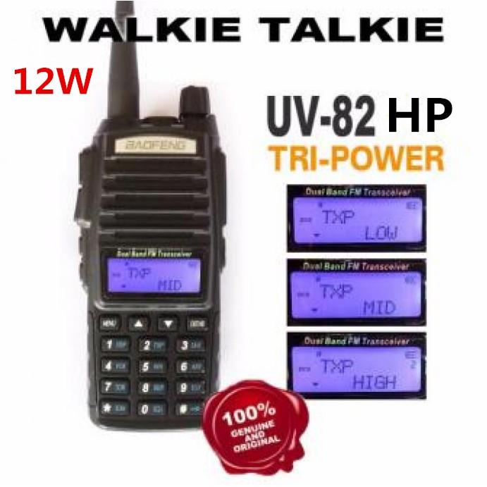 BAOFENG UV-82 HP Water Resistant 12W UHF/VHF Dual Band Two Way Radio