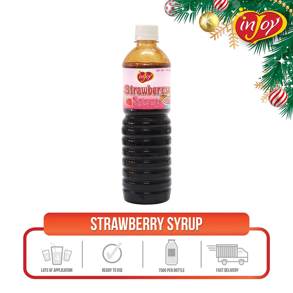 inJoy Strawberry Syrup 750g Shopee Philippines