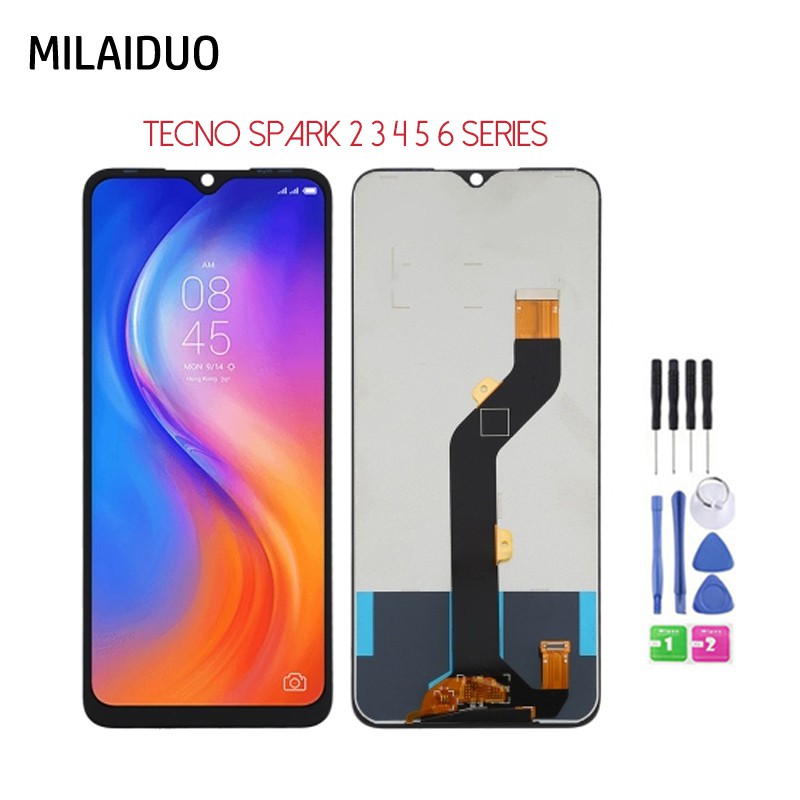 LCD For TECNO Spark 2 3 4 5 Pro 6 Air Spark 6 Go LCD Spark Plus LCD
