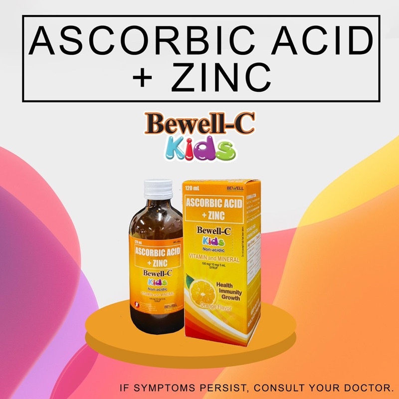 BewellC Kids Nonacidic Ascorbic Acid + Zinc 100mg Shopee Philippines