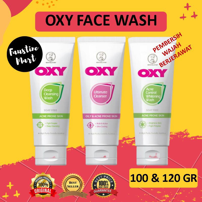 Oxy FACE WASH / OXY DEEP CLEANSING WASH / OXY Controll WHITENING WASH