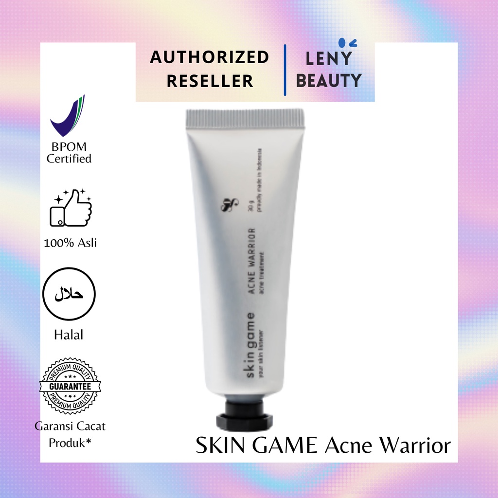 Skin Game Acne Warrior / Acne Bottle Cream / Acne Spot Treatment BPOM