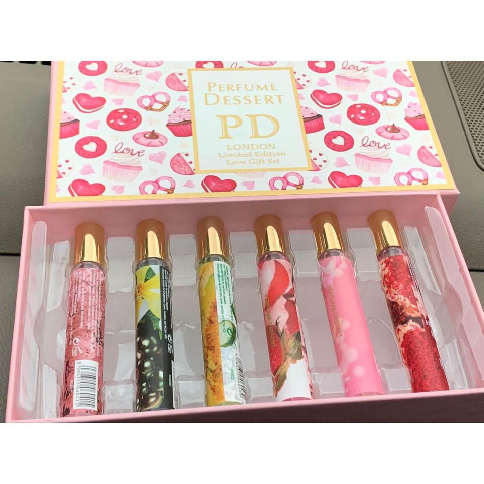 PERFUME DESSERT LONDON LOVE GIFT SET WITH 6 DIFFERENT SCENT WITH