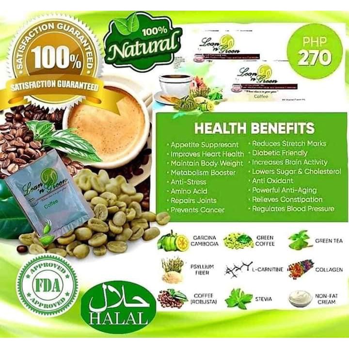 Lean N' Green Slimming Coffee Shopee Philippines