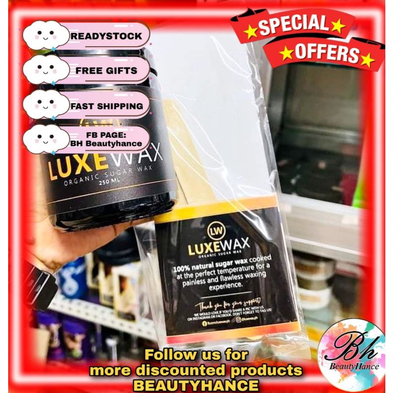 LUXEWAX ORGANIC SUGAR WAX KIT) 250ml Shopee Philippines