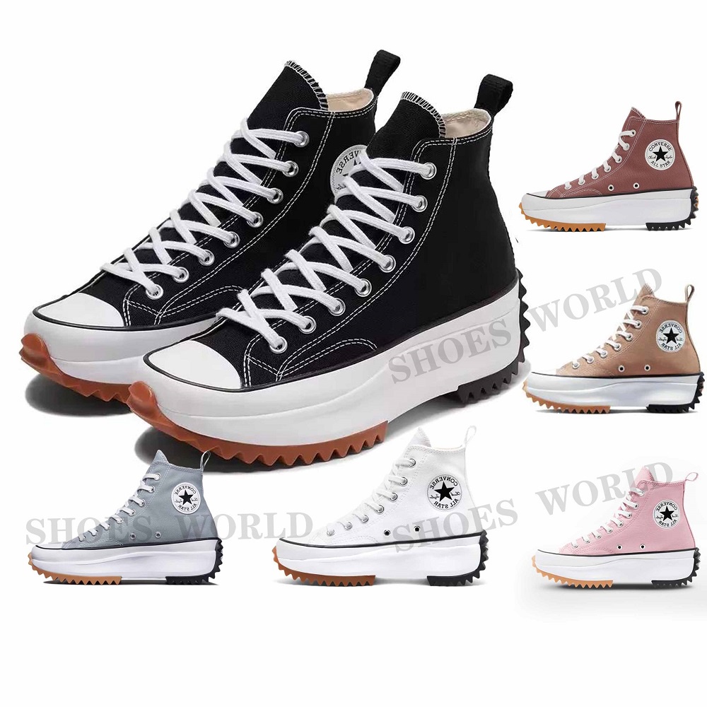 New Conversee All star High Cut Canvas Shoes run star hike thick fashion sneakers for Women