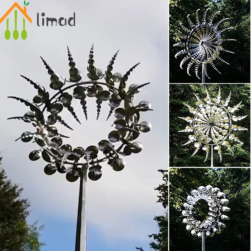 Unique And Magical Metal Windmill Outdoor Wind Spinners Wind Catchers