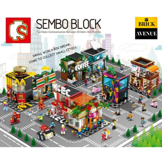 SEMBO BLOCK SHOPS BIG SETS Building Blocks Toys Shopee