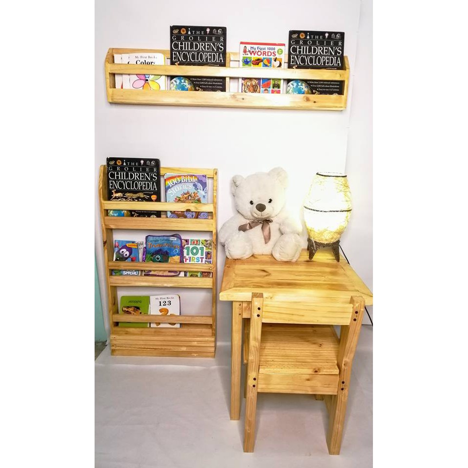 Wooden Book shelves (Varnish) Shopee Philippines