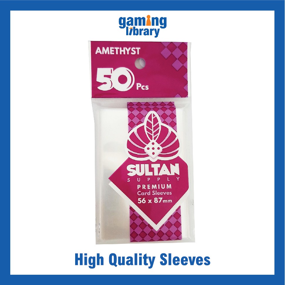 Sultan Supply Premium Card Sleeves 56 x 87 Standard USA Amethyst