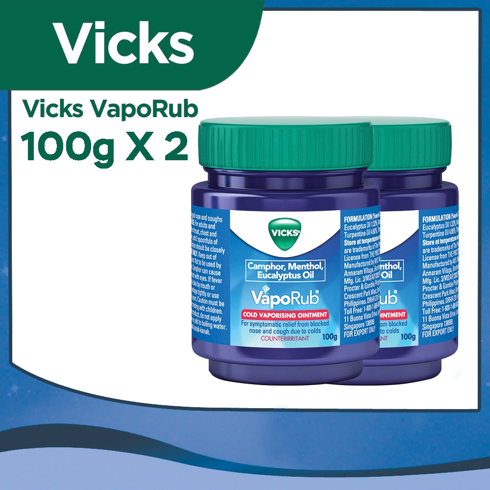 Vicks Vaporub (100g) Duo Shopee Philippines