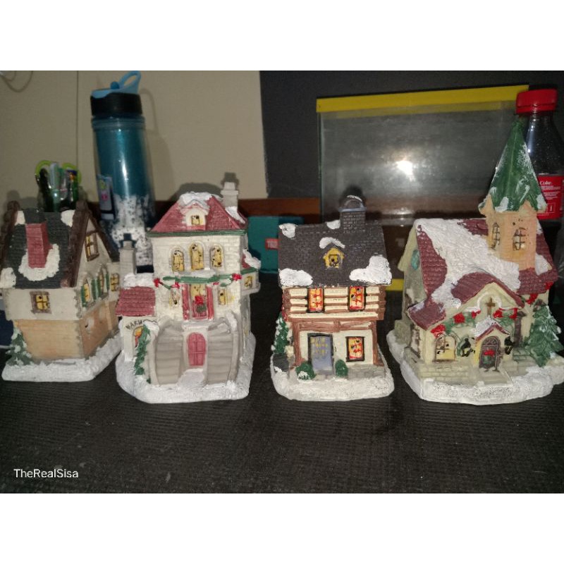 christmas village decoration.(Set) Shopee Philippines