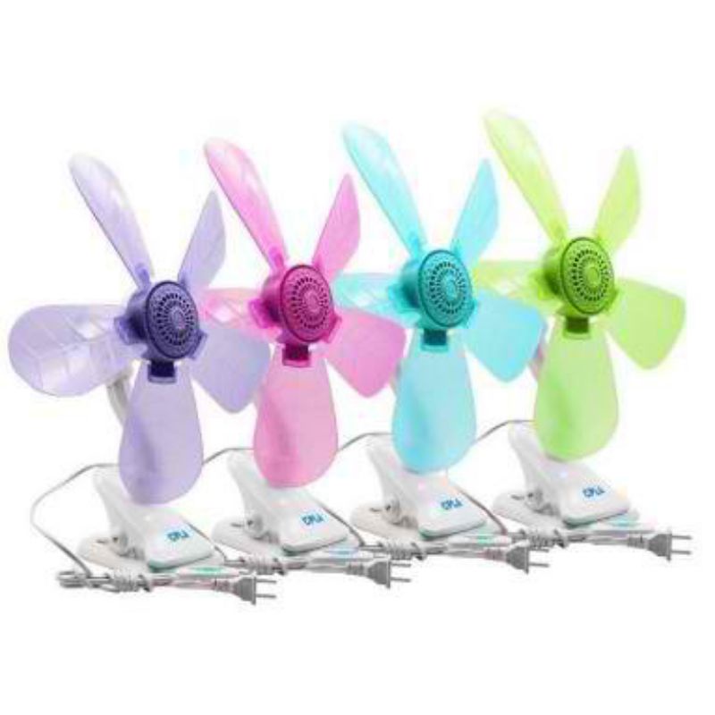 5 blends Fan Home Electric Fan W/ Clip, Clover Fan AntiHeat Portable