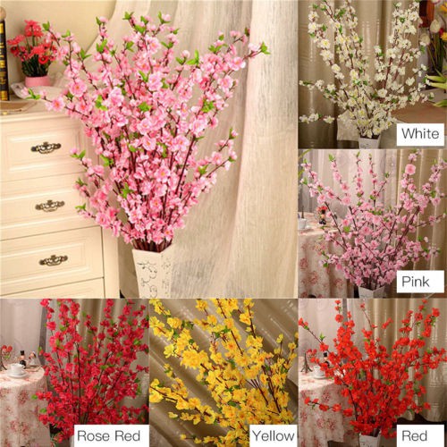 Artificial Cherry Blossom Branch Silk Flower Tree Decor SUR Shopee