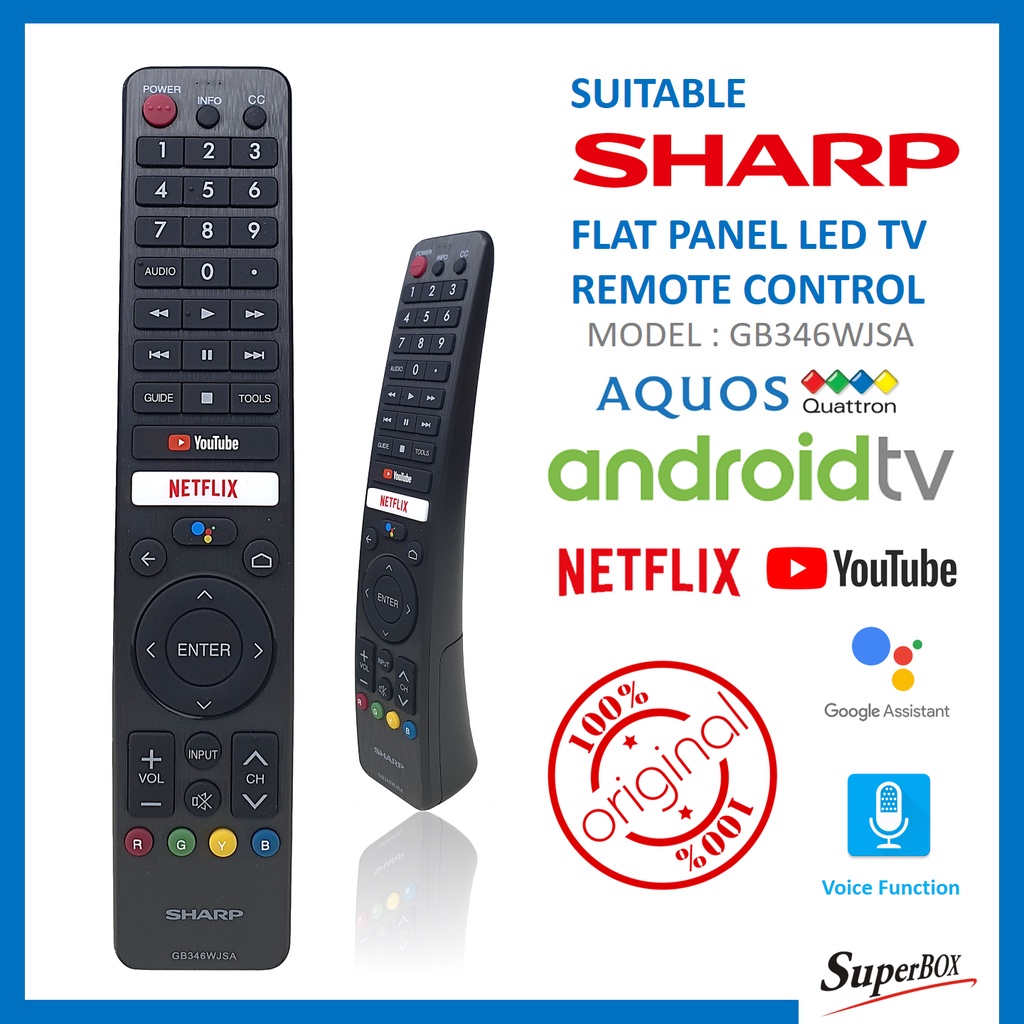 **Original** Sharp GB346WJSA Flat Panel Google Assistant Android TV