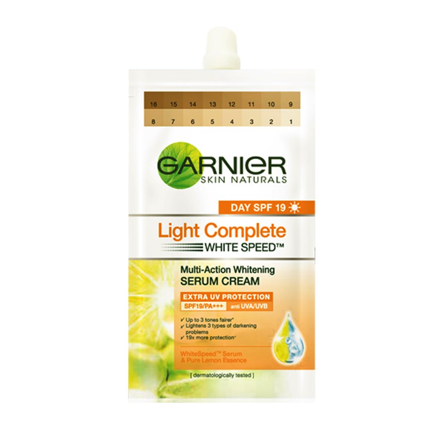 Garnier Light Complete Whitening Cream Spf 17 7ml Shopee Philippines