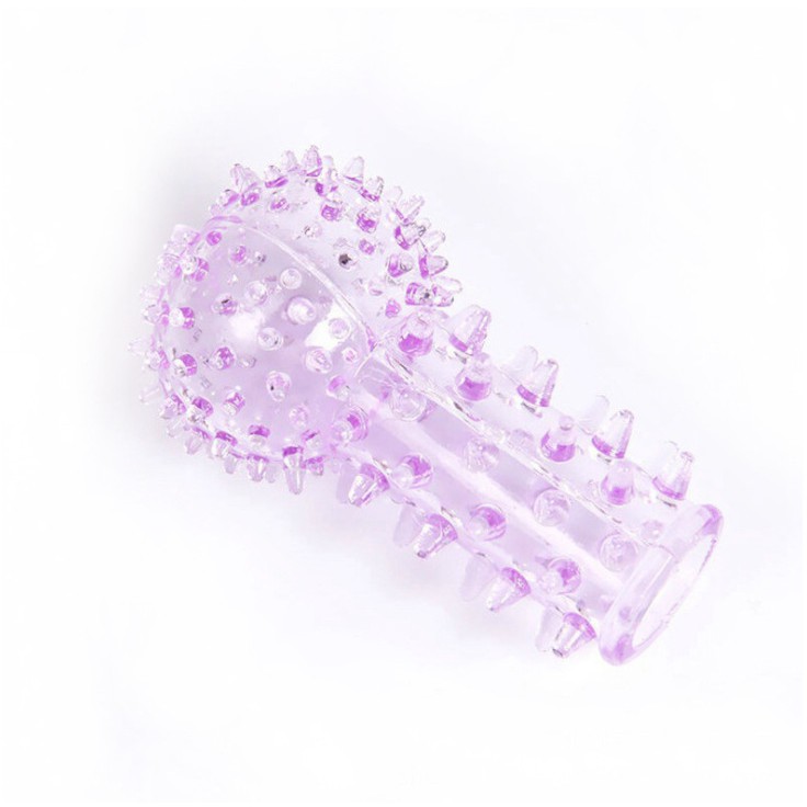 Condom Couples Flirting With Barbed Finger Cots Female Spiked Finger Cots Granular SM Erotic