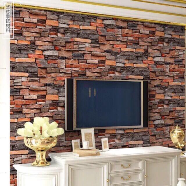 (Wallpaper City Pvc Self Adhesive Bricks Design Wallpaper Home Decor
