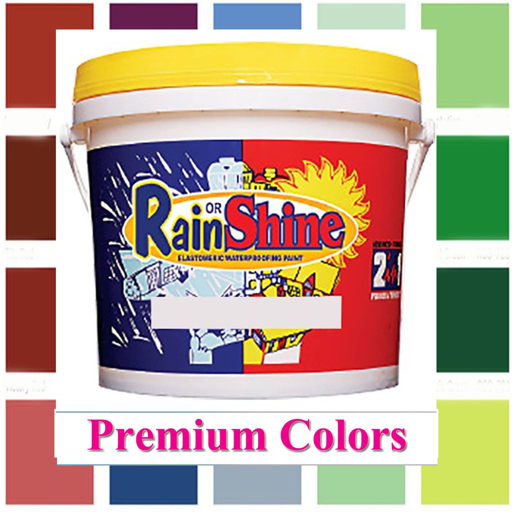 Rain or Shine Elastomeric Waterproofing Paint Gallon/ 4 Liters Premium