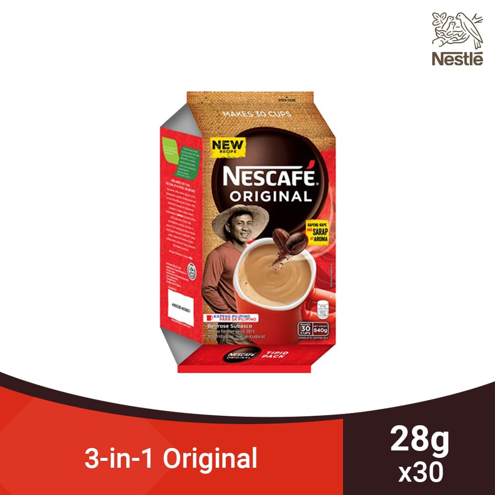 NESCAFE Original 3in1 Coffee 28g Pack of 30 Shopee Philippines