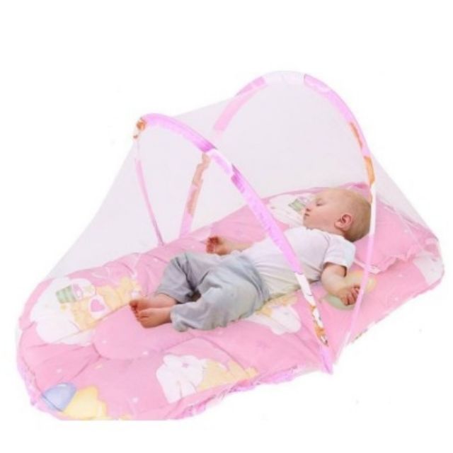 MDZZ Foldable Soft Baby Mosquito Net Crib Bedding With Pillow Shopee
